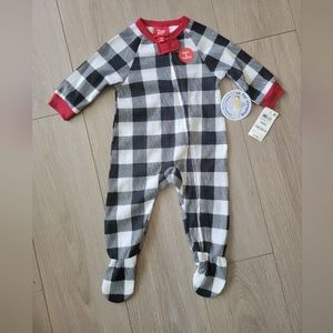 NWT: Family PJs Macy's Black & White Checkered / Size 12M